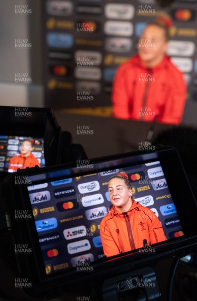 260825 - Wales Women Rugby World Cup Media Conference - Molly Reardon during a Wales media conference ahead of their Women’s Rugby World Cup match against Canada