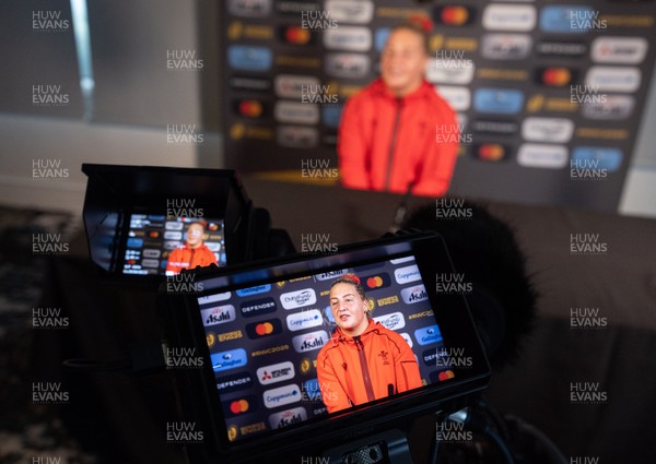 260825 - Wales Women Rugby World Cup Media Conference - Molly Reardon during a Wales media conference ahead of their Women’s Rugby World Cup match against Canada