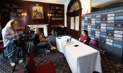 020925 - Wales Women RWC Media Conference - Kayleigh Powell of Wales during a media conference ahead of their final Women’s Rugby World Cup match against Fiji