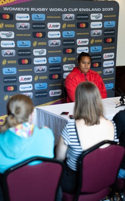 020925 - Wales Women RWC Media Conference - Sisilia Tuipulotu of Wales during a media conference ahead of their final Women’s Rugby World Cup match against Fiji