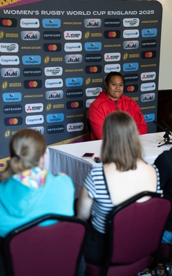020925 - Wales Women RWC Media Conference - Sisilia Tuipulotu of Wales during a media conference ahead of their final Women’s Rugby World Cup match against Fiji