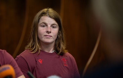 120825 - Wales Women Rugby World Cup Media Conference - Co captain Kate Williams during a media conference at The Principality Stadium ahead of the Rugby World Cup