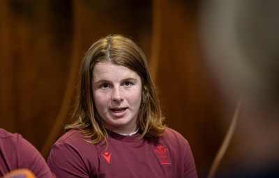 120825 - Wales Women Rugby World Cup Media Conference - Co captain Kate Williams during a media conference at The Principality Stadium ahead of the Rugby World Cup