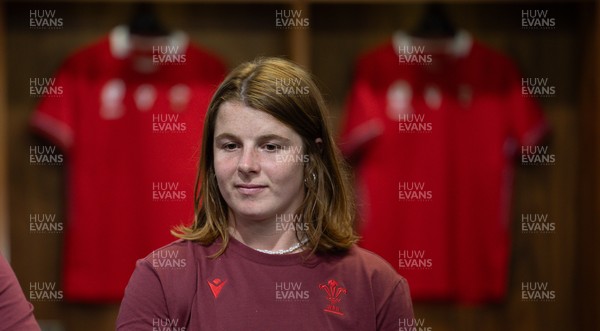 120825 - Wales Women Rugby World Cup Media Conference - Co captain Kate Williams during a media conference at The Principality Stadium ahead of the Rugby World Cup