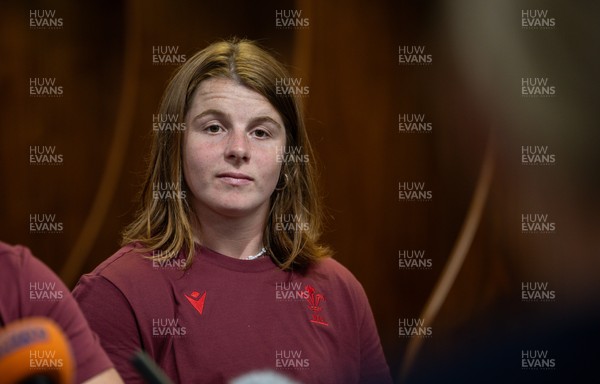 120825 - Wales Women Rugby World Cup Media Conference - Co captain Kate Williams during a media conference at The Principality Stadium ahead of the Rugby World Cup