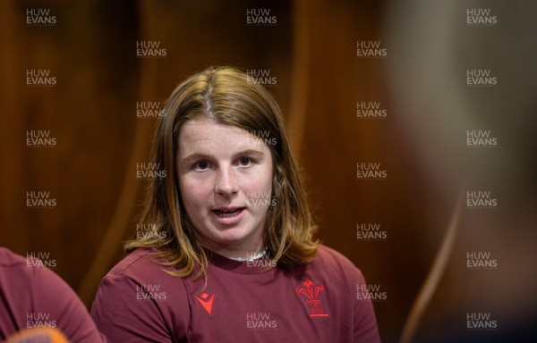 120825 - Wales Women Rugby World Cup Media Conference - Co captain Kate Williams during a media conference at The Principality Stadium ahead of the Rugby World Cup
