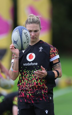 020925 - Wales Women RWC Rugby Training session - Keira Bevan of Wales during rugby training session ahead of their final Women’s Rugby World Cup match against Fiji