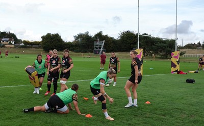 020925 - Wales Women RWC Rugby Training session - Keira Bevan during a rugby training session ahead of Wales’  final Women’s Rugby World Cup match against Fiji