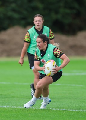 020925 - Wales Women RWC Rugby Training session - Kayleigh Powell during a rugby training session ahead of Wales’  final Women’s Rugby World Cup match against Fiji