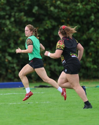020925 - Wales Women RWC Rugby Training session - Lisa Neumann during a rugby training session ahead of Wales’  final Women’s Rugby World Cup match against Fiji