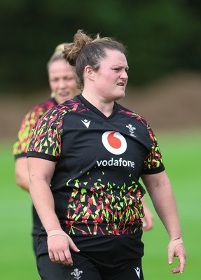 020925 - Wales Women RWC Rugby Training session - Abbey Constable during a rugby training session ahead of Wales’ final Women’s Rugby World Cup match against Fiji