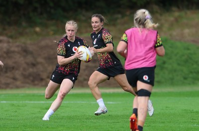 020925 - Wales Women RWC Rugby Training session - Cath Richards during a rugby training session ahead of Wales’ final Women’s Rugby World Cup match against Fiji