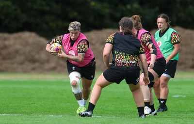 020925 - Wales Women RWC Rugby Training session - Donna Rose during a rugby training session ahead of Wales’ final Women’s Rugby World Cup match against Fiji