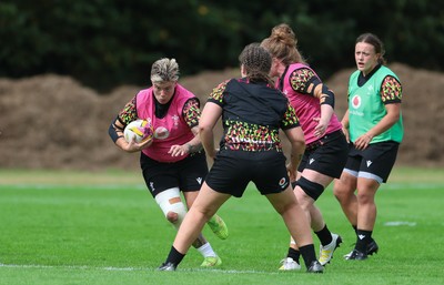 020925 - Wales Women RWC Rugby Training session - Donna Rose during a rugby training session ahead of Wales’ final Women’s Rugby World Cup match against Fiji