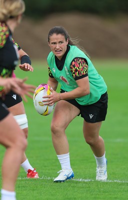 020925 - Wales Women RWC Rugby Training session - Kayleigh Powell during a rugby training session ahead of Wales’ final Women’s Rugby World Cup match against Fiji
