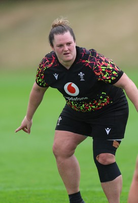 020925 - Wales Women RWC Rugby Training session - Abbey Constable during a rugby training session ahead of Wales’ final Women’s Rugby World Cup match against Fiji
