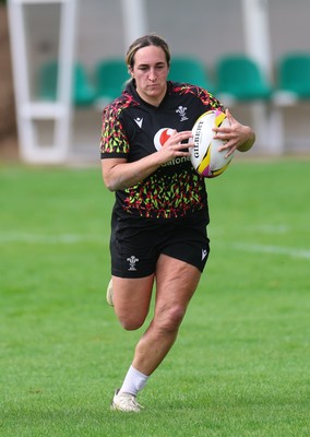 020925 - Wales Women RWC Rugby Training session - Courtney Keight during a rugby training session ahead of Wales’ final Women’s Rugby World Cup match against Fiji