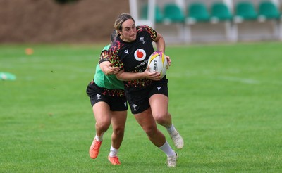 020925 - Wales Women RWC Rugby Training session - Courtney Keight during a rugby training session ahead of Wales’ final Women’s Rugby World Cup match against Fiji