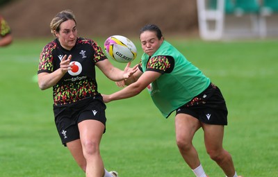 020925 - Wales Women RWC Rugby Training session - Courtney Keight during a rugby training session ahead of Wales’ final Women’s Rugby World Cup match against Fiji