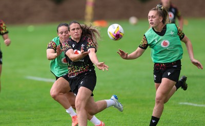 020925 - Wales Women RWC Rugby Training session - Kayleigh Powell during a rugby training session ahead of Wales’ final Women’s Rugby World Cup match against Fiji