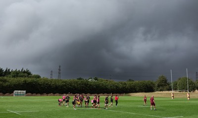 020925 - Wales Women RWC Rugby Training session - The Wales squad during a rugby training session ahead of Wales’ final Women’s Rugby World Cup match against Fiji