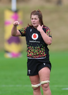 020925 - Wales Women RWC Rugby Training session - Kate Williams during a rugby training session ahead of Wales’ final Women’s Rugby World Cup match against Fiji