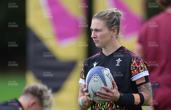 020925 - Wales Women RWC Rugby Training session - Keira Bevan of Wales during rugby training session ahead of their final Women’s Rugby World Cup match against Fiji