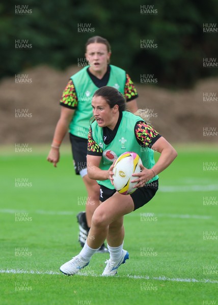 020925 - Wales Women RWC Rugby Training session - Kayleigh Powell during a rugby training session ahead of Wales’  final Women’s Rugby World Cup match against Fiji