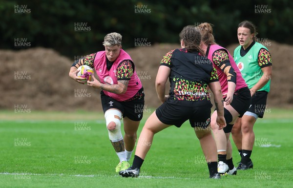 020925 - Wales Women RWC Rugby Training session - Donna Rose during a rugby training session ahead of Wales’ final Women’s Rugby World Cup match against Fiji