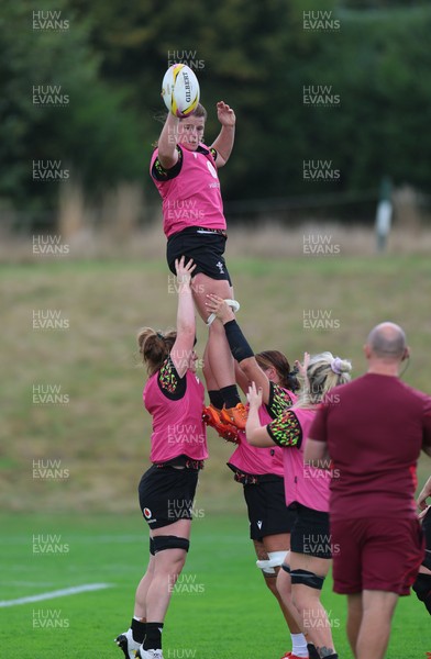 020925 - Wales Women RWC Rugby Training session - Kate Williams during a rugby training session ahead of Wales’ final Women’s Rugby World Cup match against Fiji