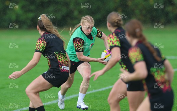020925 - Wales Women RWC Rugby Training session - Cath Richards during a rugby training session ahead of Wales’ final Women’s Rugby World Cup match against Fiji