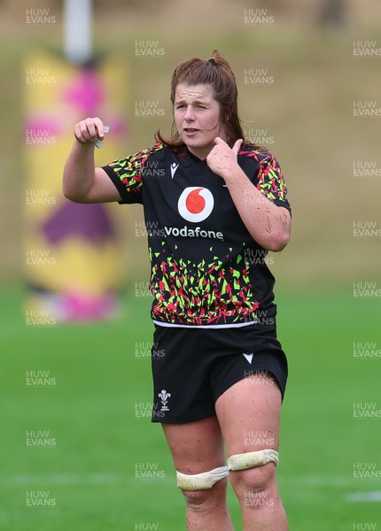 020925 - Wales Women RWC Rugby Training session - Kate Williams during a rugby training session ahead of Wales’ final Women’s Rugby World Cup match against Fiji