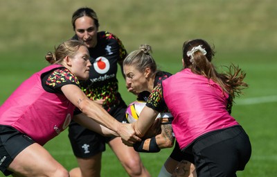 040925 - Wales Women RWC Rugby Training session - Keira Bevan during a rugby training session ahead of Wales’ final Women’s Rugby World Cup match against Fiji