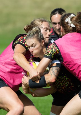040925 - Wales Women RWC Rugby Training session - Keira Bevan during a rugby training session ahead of Wales’ final Women’s Rugby World Cup match against Fiji