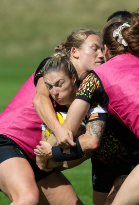 040925 - Wales Women RWC Rugby Training session - Keira Bevan during a rugby training session ahead of Wales’ final Women’s Rugby World Cup match against Fiji
