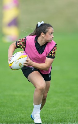 040925 - Wales Women RWC Rugby Training session - Kayleigh Powell during a rugby training session ahead of Wales’ final Women’s Rugby World Cup match against Fiji