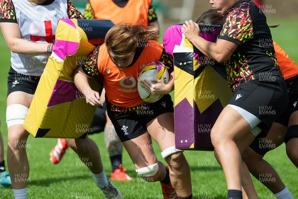 040925 - Wales Women RWC Rugby Training session - Kate Williams during a rugby training session ahead of Wales’ final Women’s Rugby World Cup match against Fiji