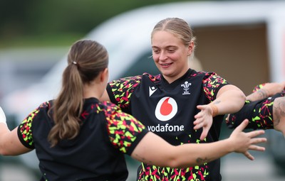 190825 - Wales Women Rugby World Cup Training Session - Tilly Vucaj during a Wales training session ahead of their first Women’s Rugby World Cup match against Scotland
