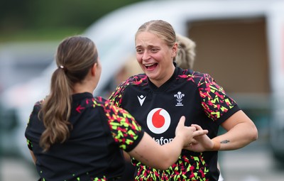 190825 - Wales Women Rugby World Cup Training Session - Tilly Vucaj during a Wales training session ahead of their first Women’s Rugby World Cup match against Scotland