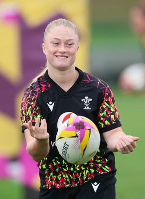 190825 - Wales Women Rugby World Cup Training Session - Seren Lockwood during a Wales training session ahead of their first Women’s Rugby World Cup match against Scotland