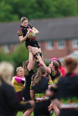 190825 - Wales Women Rugby World Cup Training Session - Gwen Crabb during a Wales training session ahead of their first Women’s Rugby World Cup match against Scotland