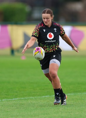 190825 - Wales Women Rugby World Cup Training Session - Lleucu George during a Wales training session ahead of their first Women’s Rugby World Cup match against Scotland