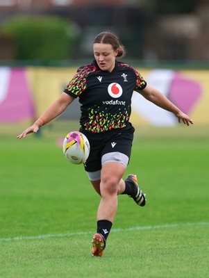 190825 - Wales Women Rugby World Cup Training Session - Lleucu George during a Wales training session ahead of their first Women’s Rugby World Cup match against Scotland