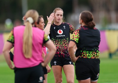 190825 - Wales Women Rugby World Cup Training Session - Lisa Neumann during a Wales training session ahead of their first Women’s Rugby World Cup match against Scotland