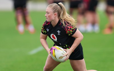 190825 - Wales Women Rugby World Cup Training Session - Seren Lockwood during a Wales training session ahead of their first Women’s Rugby World Cup match against Scotland