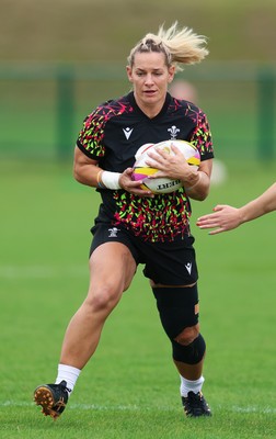 190825 - Wales Women Rugby World Cup Training Session - Kerin Lake during a Wales training session ahead of their first Women’s Rugby World Cup match against Scotland