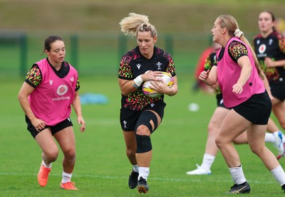 190825 - Wales Women Rugby World Cup Training Session - Kerin Lake during a Wales training session ahead of their first Women’s Rugby World Cup match against Scotland