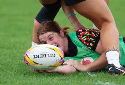 190825 - Wales Women Rugby World Cup Training Session - Kate Williams during a Wales training session ahead of their first Women’s Rugby World Cup match against Scotland