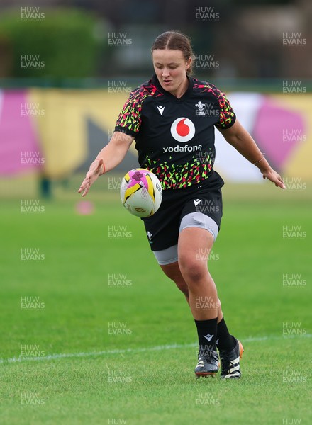 190825 - Wales Women Rugby World Cup Training Session - Lleucu George during a Wales training session ahead of their first Women’s Rugby World Cup match against Scotland