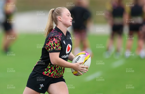190825 - Wales Women Rugby World Cup Training Session - Seren Lockwood during a Wales training session ahead of their first Women’s Rugby World Cup match against Scotland